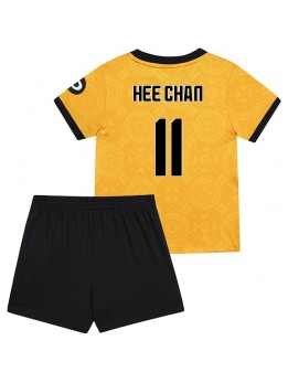 Billige Wolves Hee-chan Hwang #11 Hjemmedraktsett Barn 2025-26 Kortermet (+ Korte bukser)